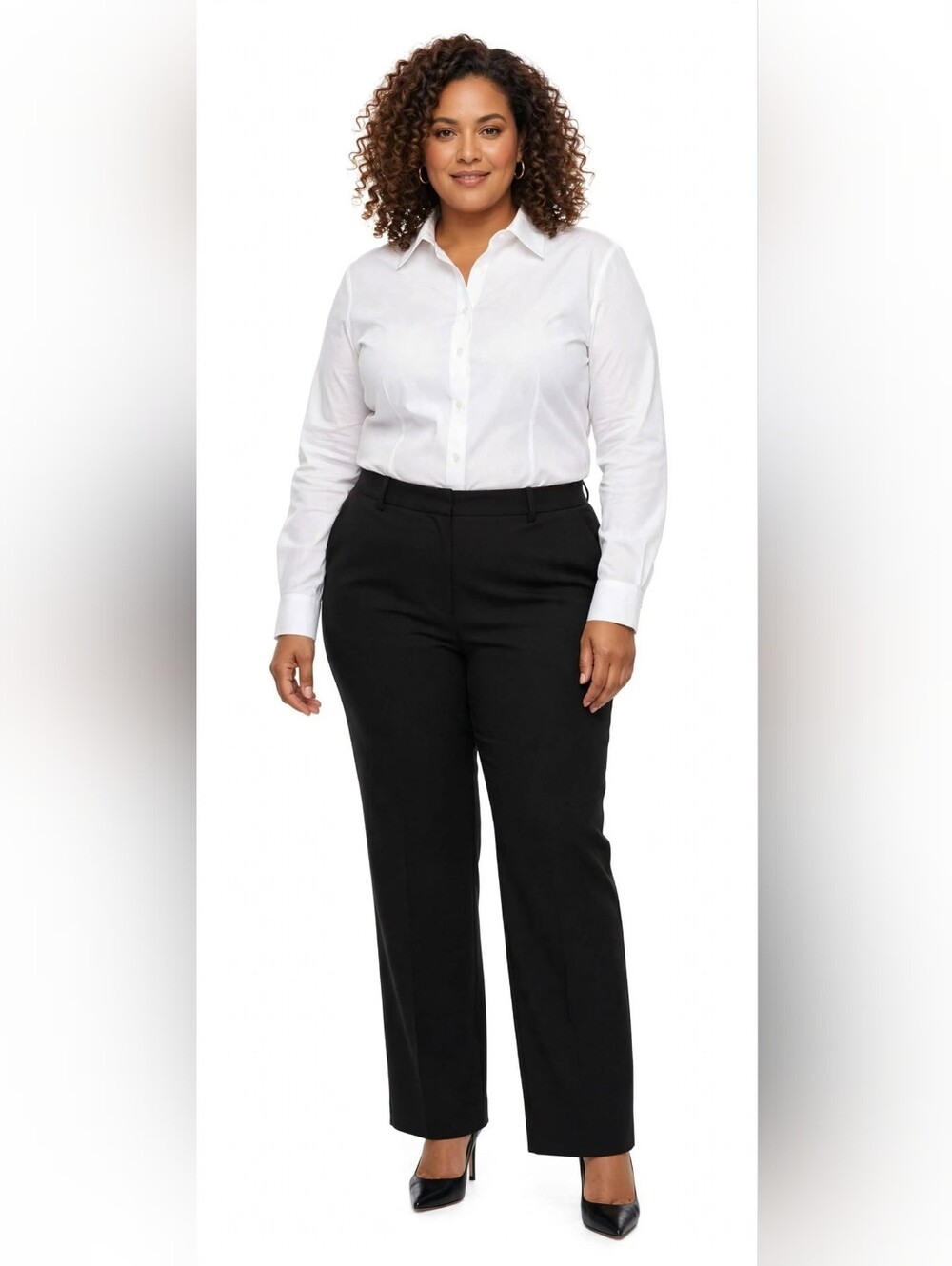 Zenana Crisp White Button-Down Shirt | Timeless Closet Essential | S–3X